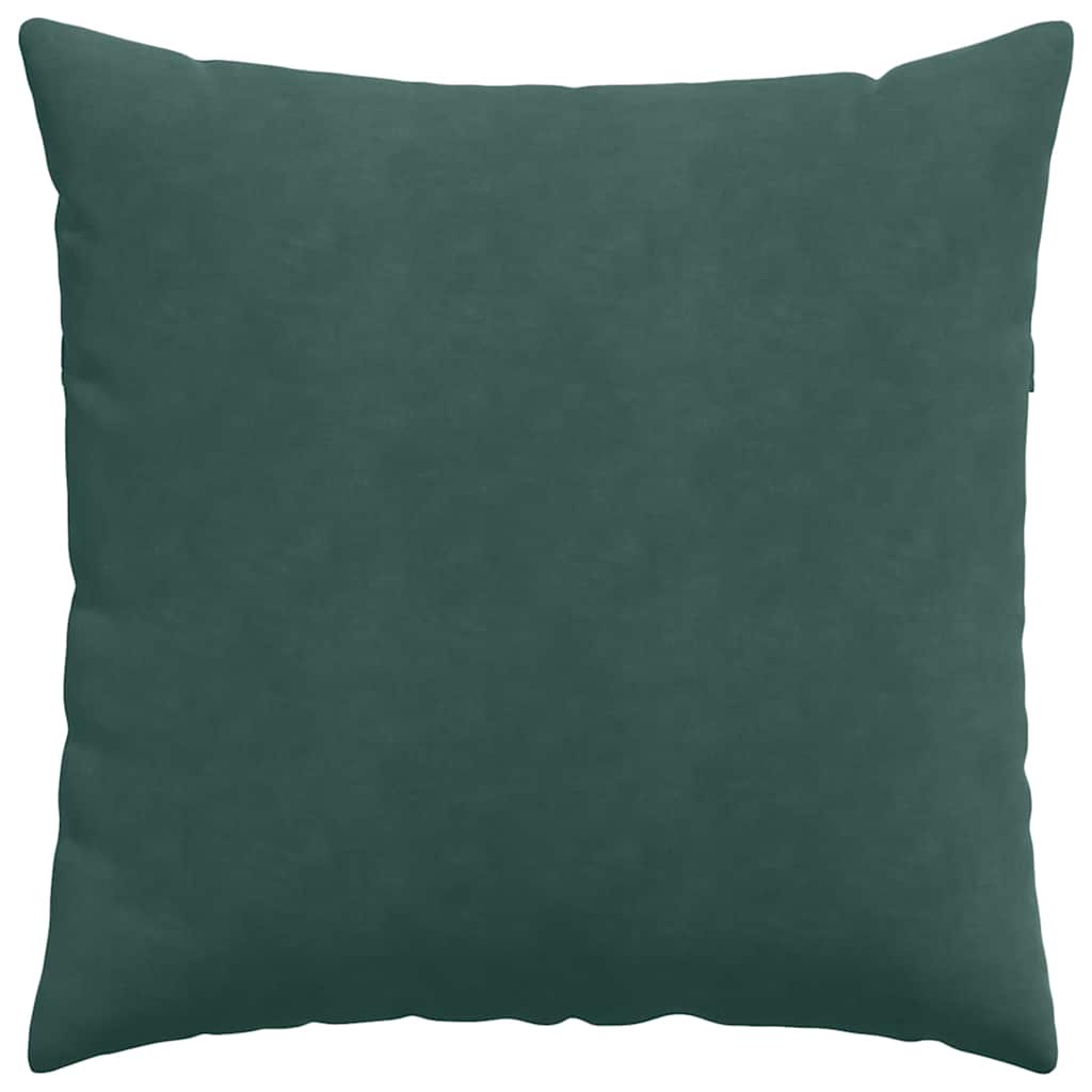 Sofa Kussens 2 pcs Donkergroen 80 x 80 cm Katoen Stof