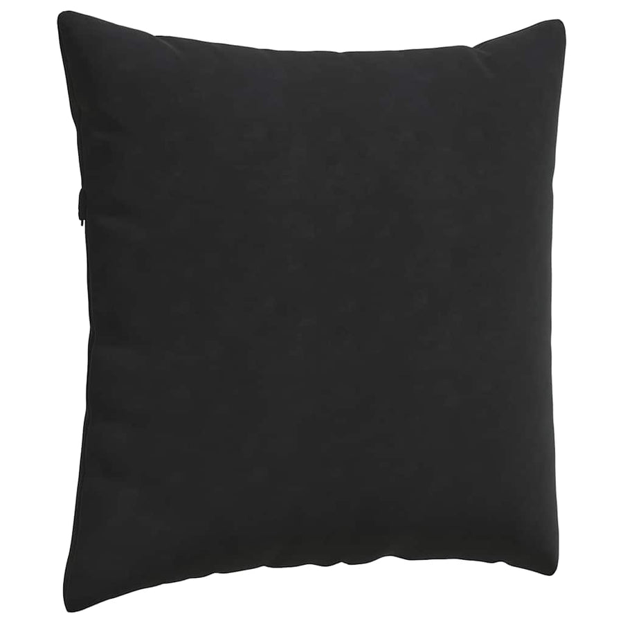 Sofa Kussens 2 pcs Zwart 80 x 80 cm Katoen Stof