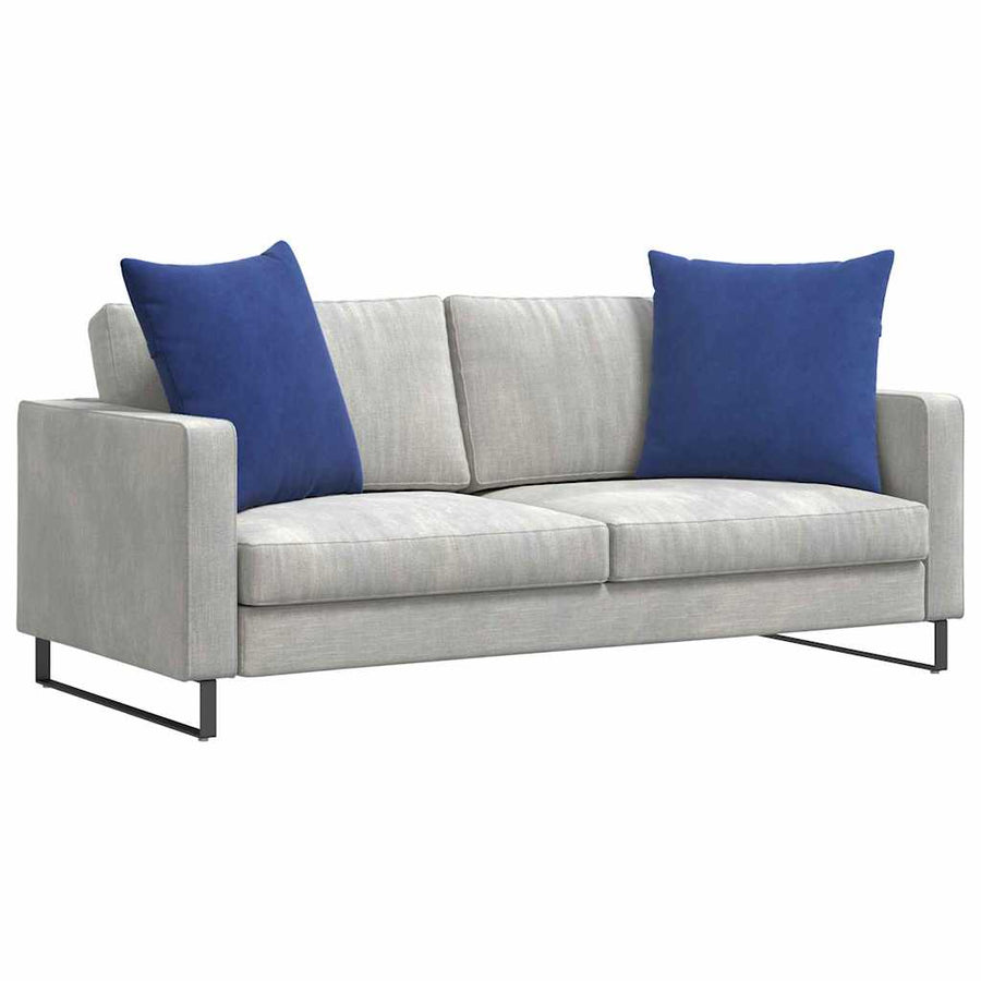 Sofa Kussens 2 pcs Politieblauw 80 x 80 cm Katoen Stof