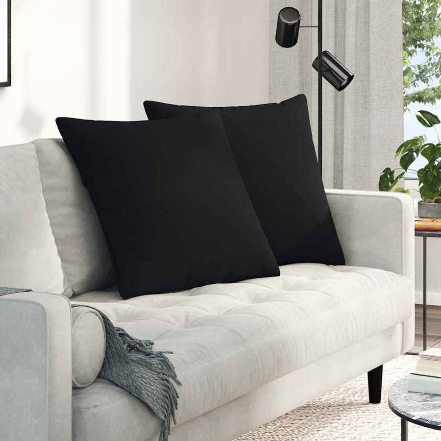 Sofa kussens Zwart Stof