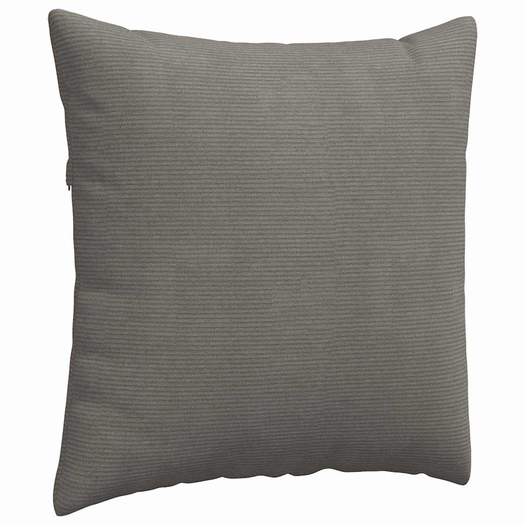 Sofa Kussens 2 pcs Lichtgrijs 80 x 80 cm Katoen Stof