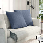 Sofa Cushions 2 pieces Blue 80 x 80 cm Corduroy