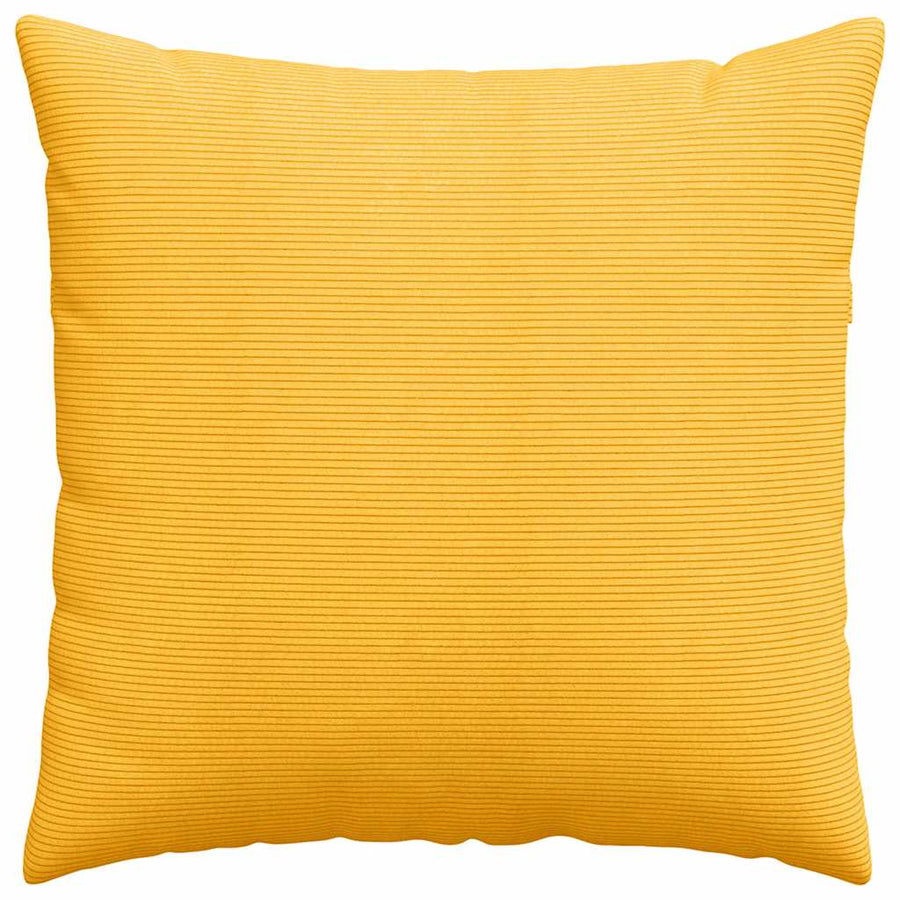Sofa Kussens 2 pcs Lichtgeel 80 x 80 cm Katoen Stof