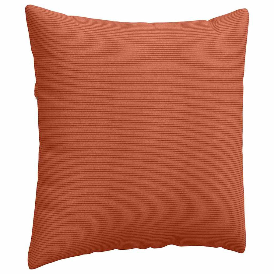 Sofa Kussens 2 pcs Rood-oranje 80 x 80 cm Katoen Stof