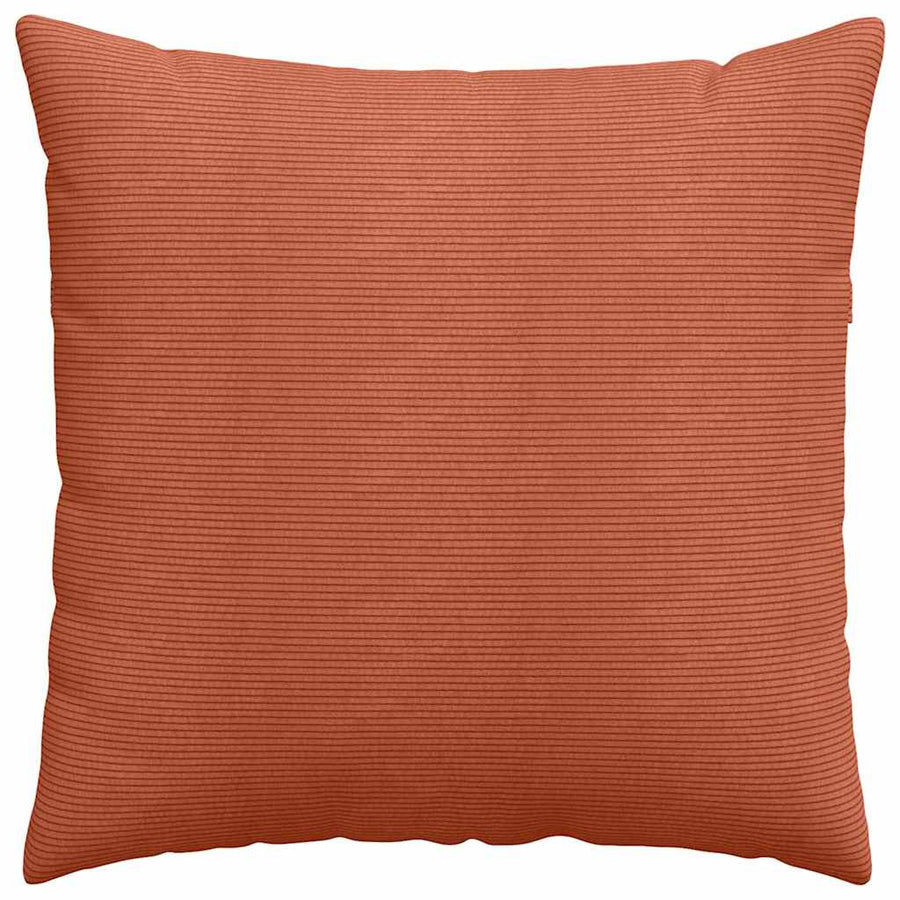 Sofa Kussens 2 pcs Rood-oranje 80 x 80 cm Katoen Stof