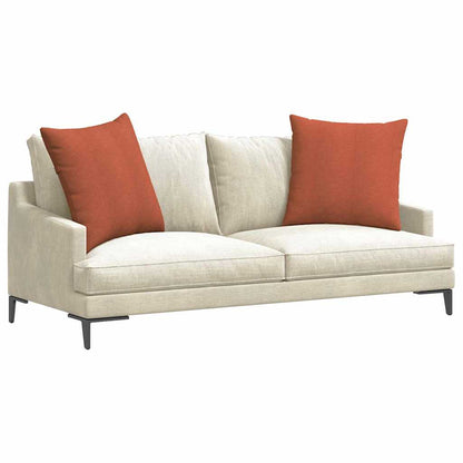 Sofa Kussens 2 pcs Rood-oranje 80 x 80 cm Katoen Stof