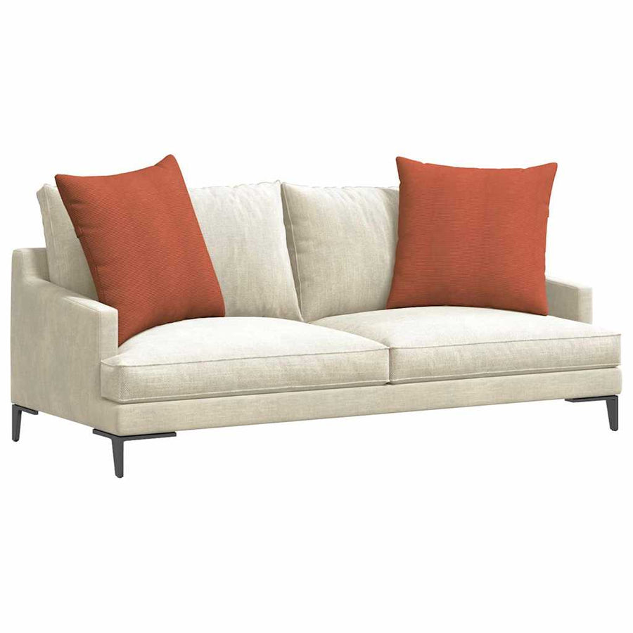 Sofa Kussens 2 pcs Rood-oranje 80 x 80 cm Katoen Stof