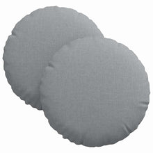 Zitkussens 2 pcs Lichtgrijs Ø30 x 13 cm Stof