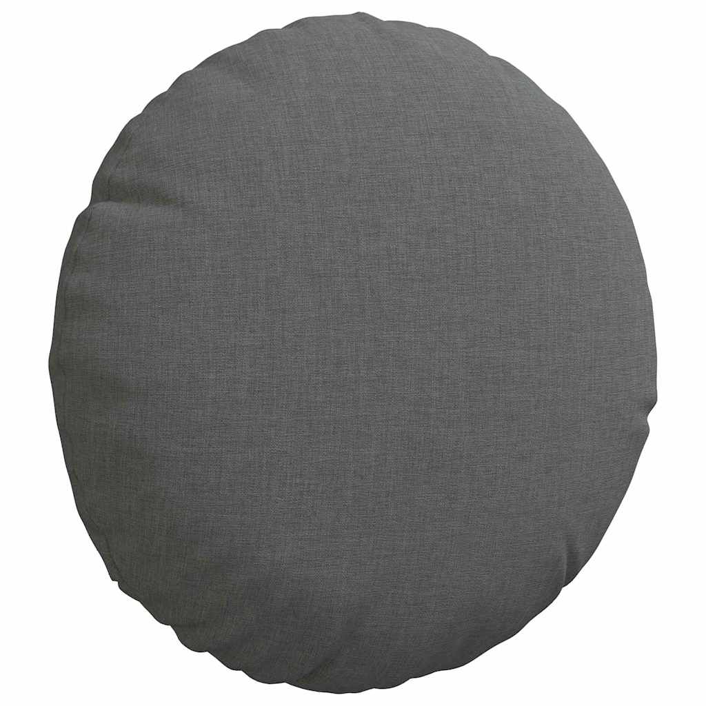 Zitkussens 2 pcs Donkergrijs Ø30 x 13 cm Stof