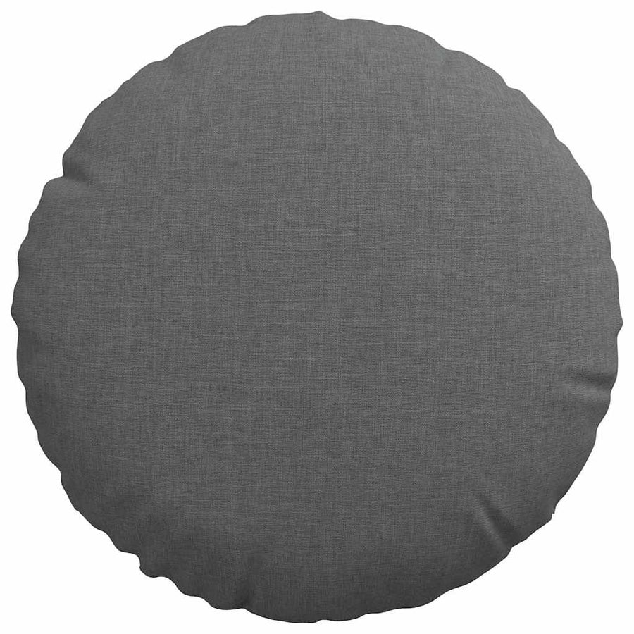 Zitkussens 2 pcs Donkergrijs Ø30 x 13 cm Stof