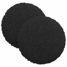 Zitkussens 2 pcs Zwart Ø30 x 13 cm Stof
