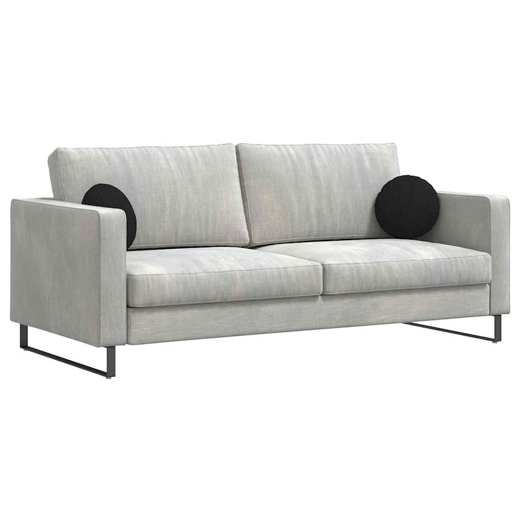 Zitkussens 2 pcs Zwart Ø30 x 13 cm Stof