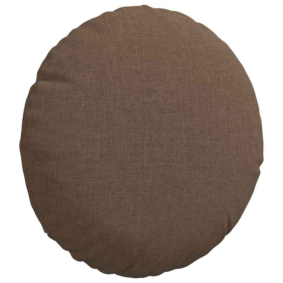 Zitkussens 2 pcs Bruin Ø30 x 13 cm Stof