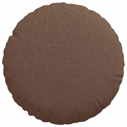Zitkussens 2 pcs Bruin Ø30 x 13 cm Stof