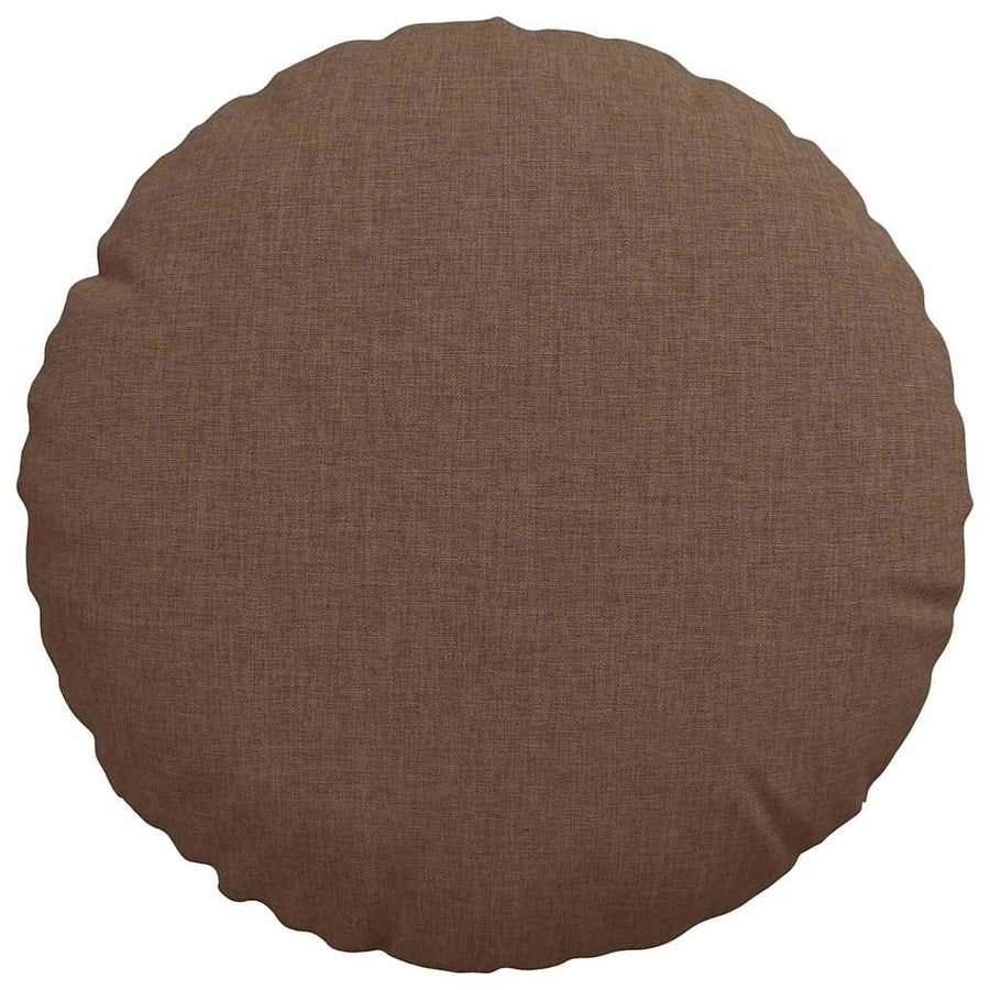 Zitkussens 2 pcs Bruin Ø30 x 13 cm Stof