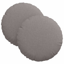 Zitkussens 2 pcs Taupe Ø30 x 13 cm Stof