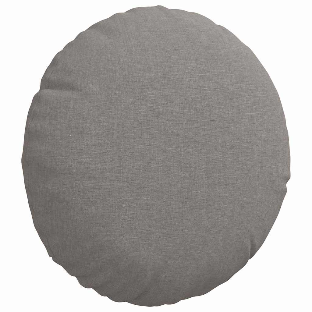 Zitkussens 2 pcs Taupe Ø30 x 13 cm Stof