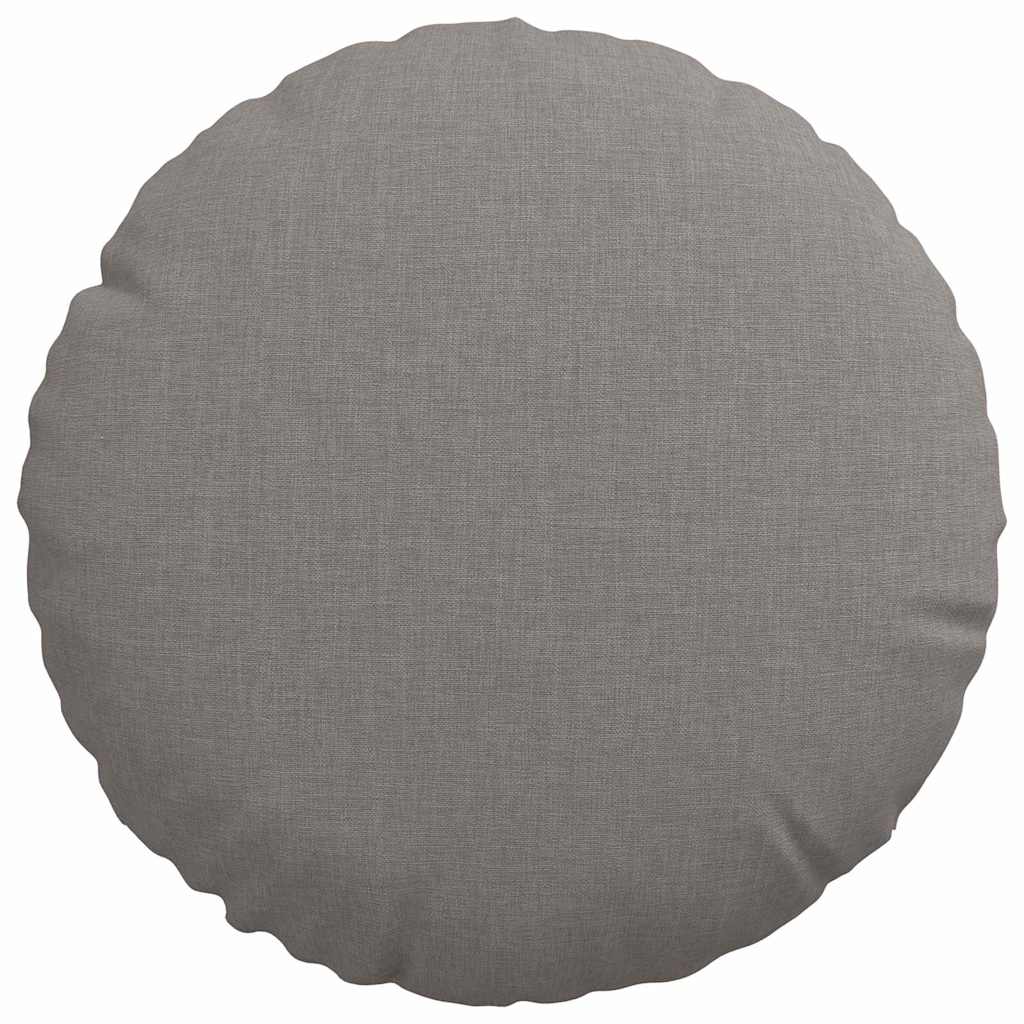 Zitkussens 2 pcs Taupe Ø30 x 13 cm Stof