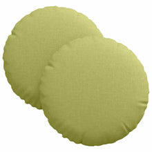 Zitkussens 2 pcs Lichtgroen Ø30 x 13 cm Stof