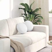 Zitkussens rond Ø30x13 cm wit set van 2