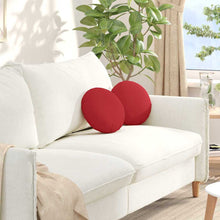 Zitkussens 2 pcs Rood Ø30 x 13 cm Stof