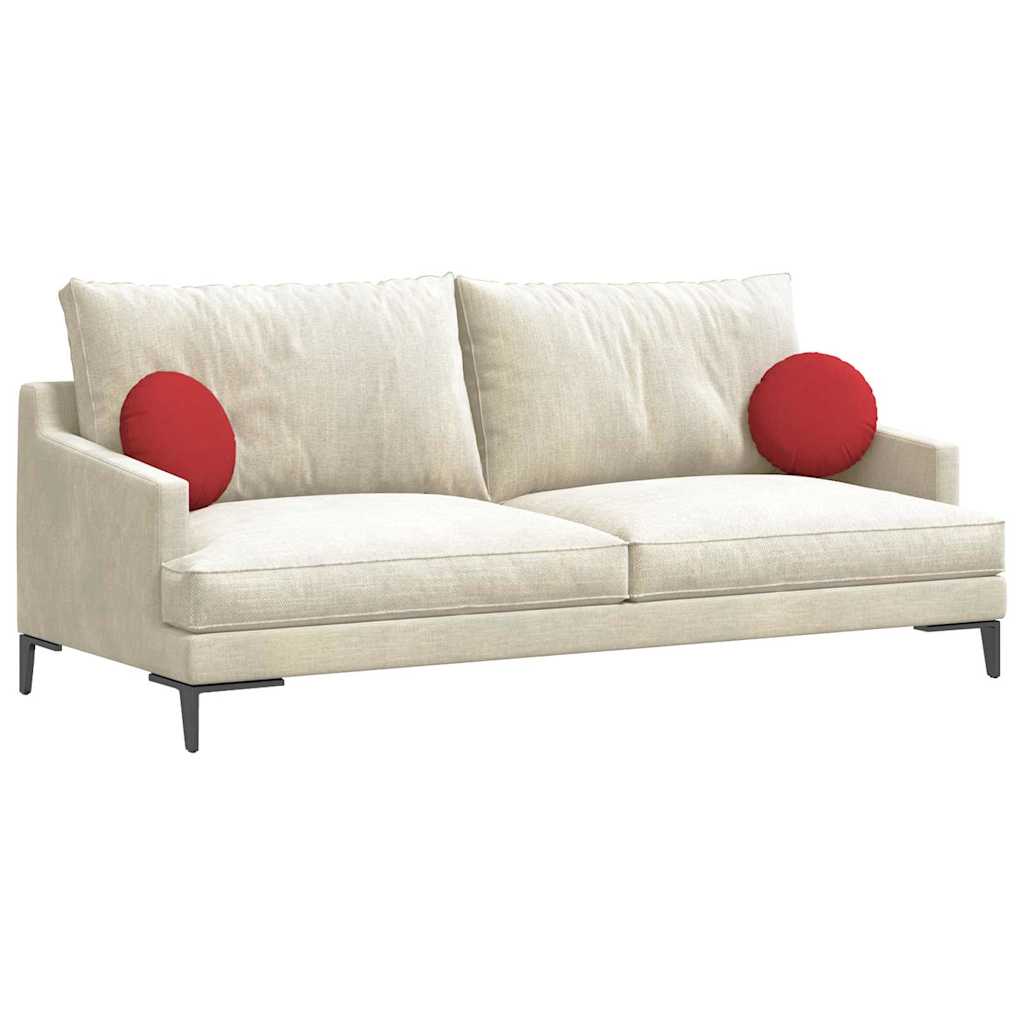 Zitkussens 2 pcs Rood Ø30 x 13 cm Stof