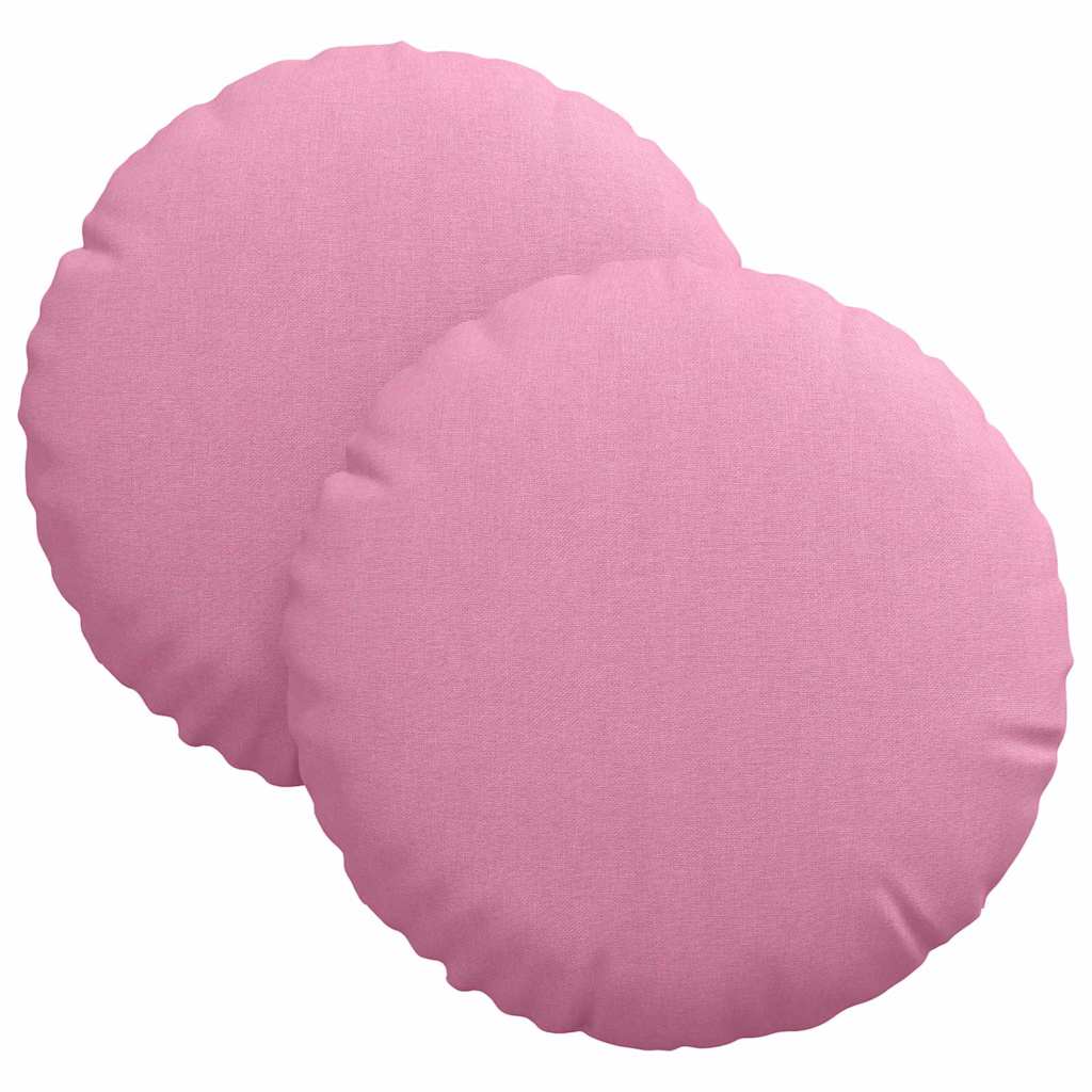 Zitkussens 2 pcs Roze Ø30 x 13 cm Stof