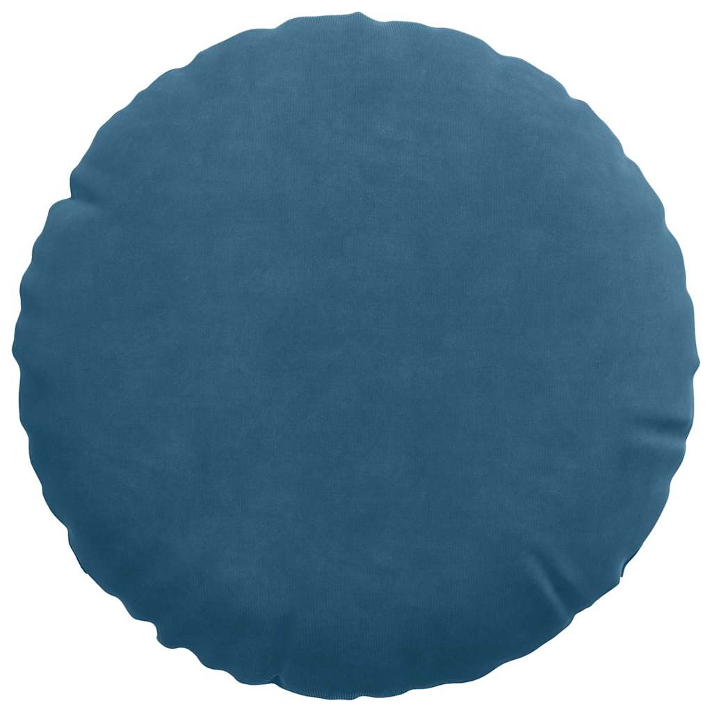 Zitkussens 2 pcs Blauw Ø 40 x 13 cm Fluweel