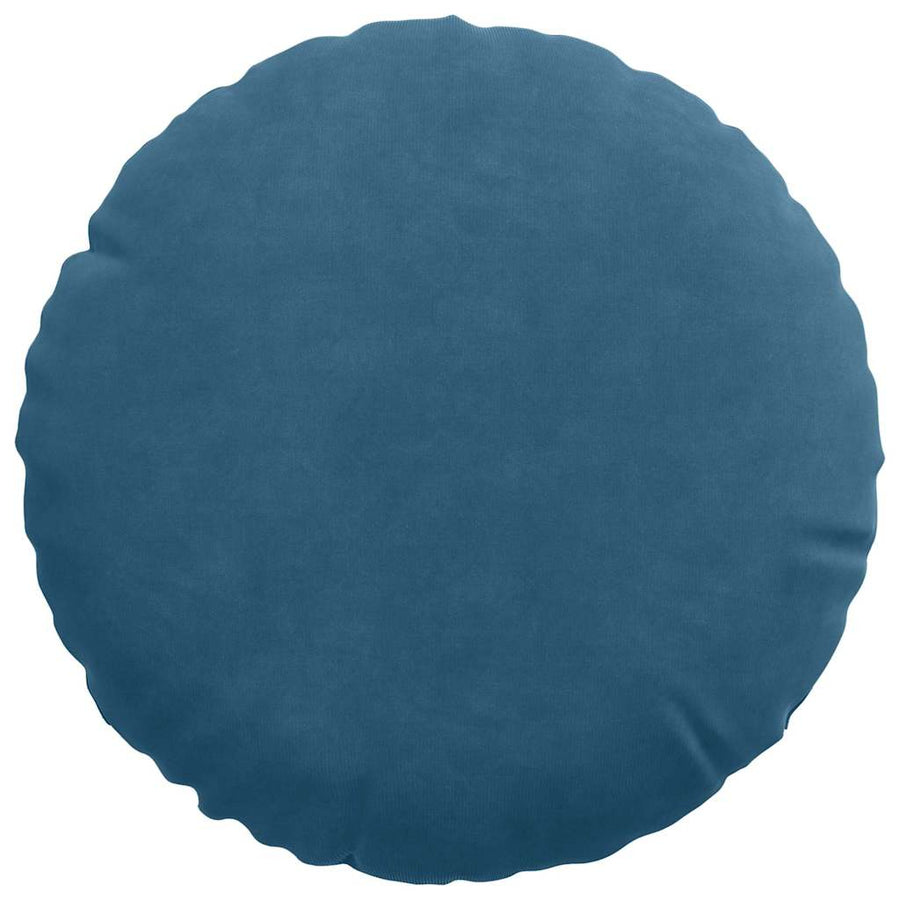 Zitkussens 2 pcs Blauw Ø 40 x 13 cm Fluweel