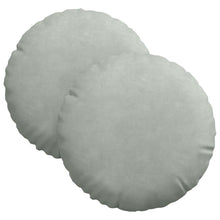 Zitkussens 2 pcs Lichtgrijs Ø 40 x 13 cm Fluweel