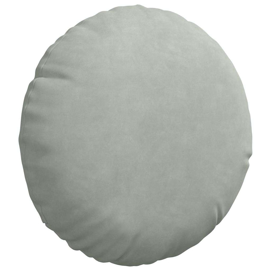 Zitkussens 2 pcs Lichtgrijs Ø 40 x 13 cm Fluweel
