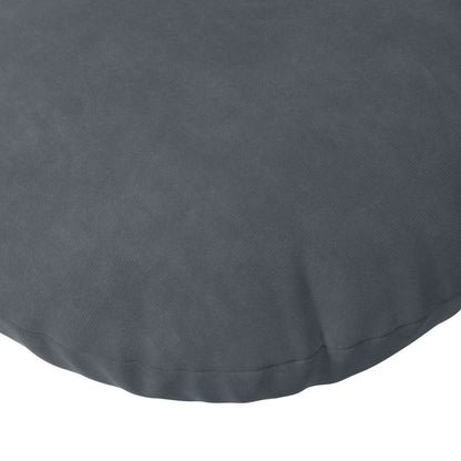Zitkussens 2 pcs Donkergrijs Ø 40 x 13 cm Fluweel