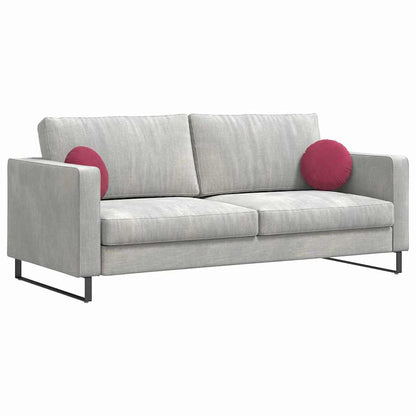 Zitkussens 2 pcs Wijnrood Ø 40 x 13 cm Fluweel