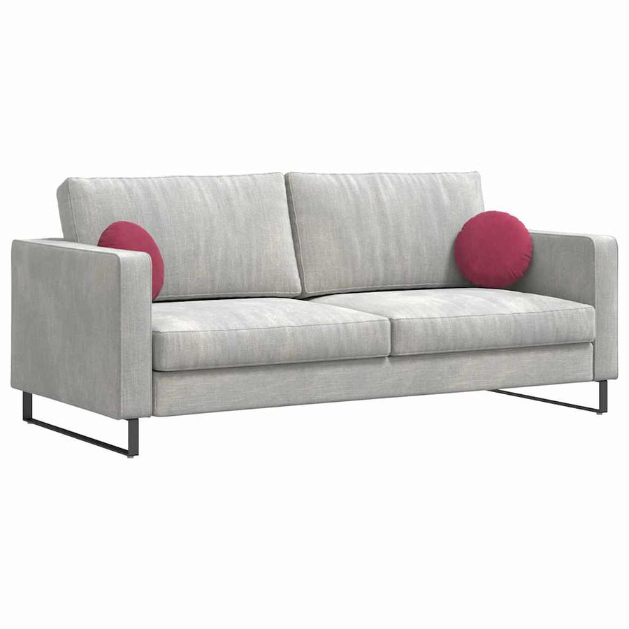 Zitkussens 2 pcs Wijnrood Ø 40 x 13 cm Fluweel