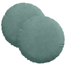 Zitkussens 2 pcs Zeegroen Ø 40 x 13 cm Fluweel