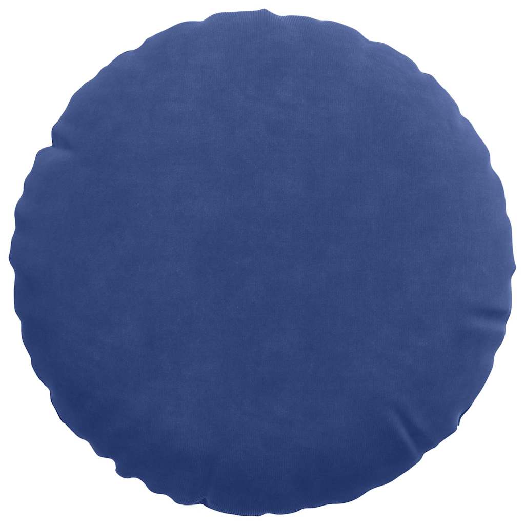 Zitkussens 2 pcs Politieblauw Ø 40 x 13 cm Fluweel