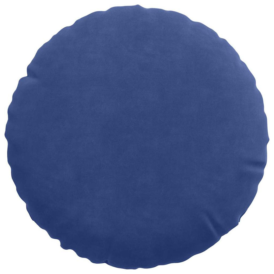 Zitkussens 2 pcs Politieblauw Ø 40 x 13 cm Fluweel