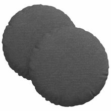 Zitkussens 2 pcs Donkergrijs Ø 30 cm Katoen Stof
