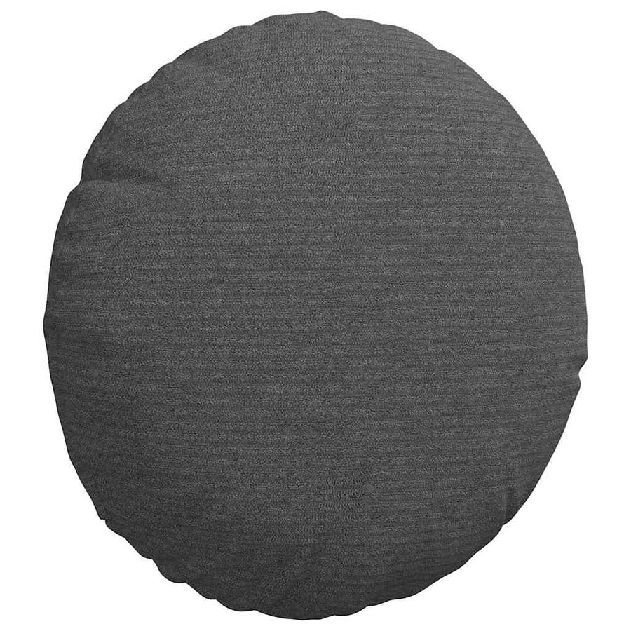 Zitkussens 2 pcs Donkergrijs Ø 30 cm Katoen Stof
