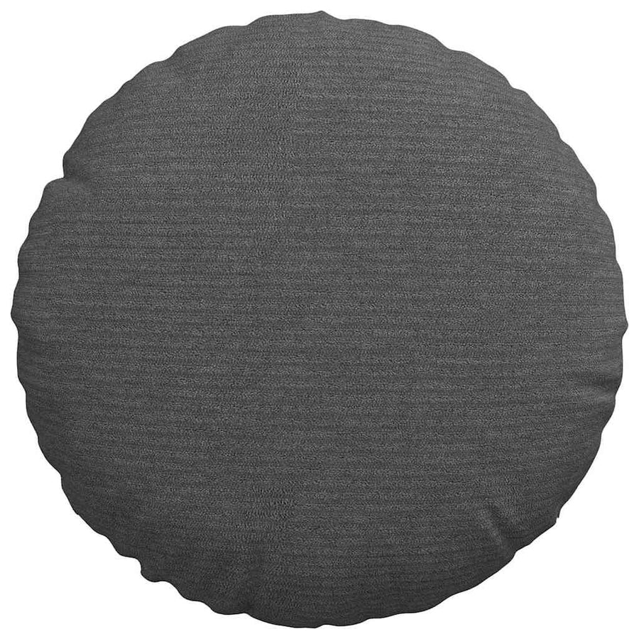 Zitkussens 2 pcs Donkergrijs Ø 30 cm Katoen Stof