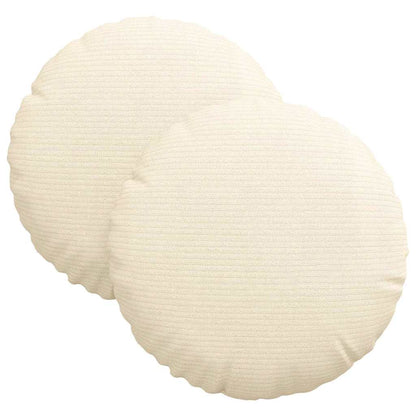 Zitkussens 2 pcs Crème Ø 30 cm Katoen Stof