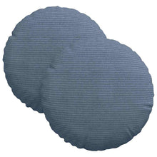 Zitkussens 2 pcs Blauw Ø 30 cm Katoen Stof