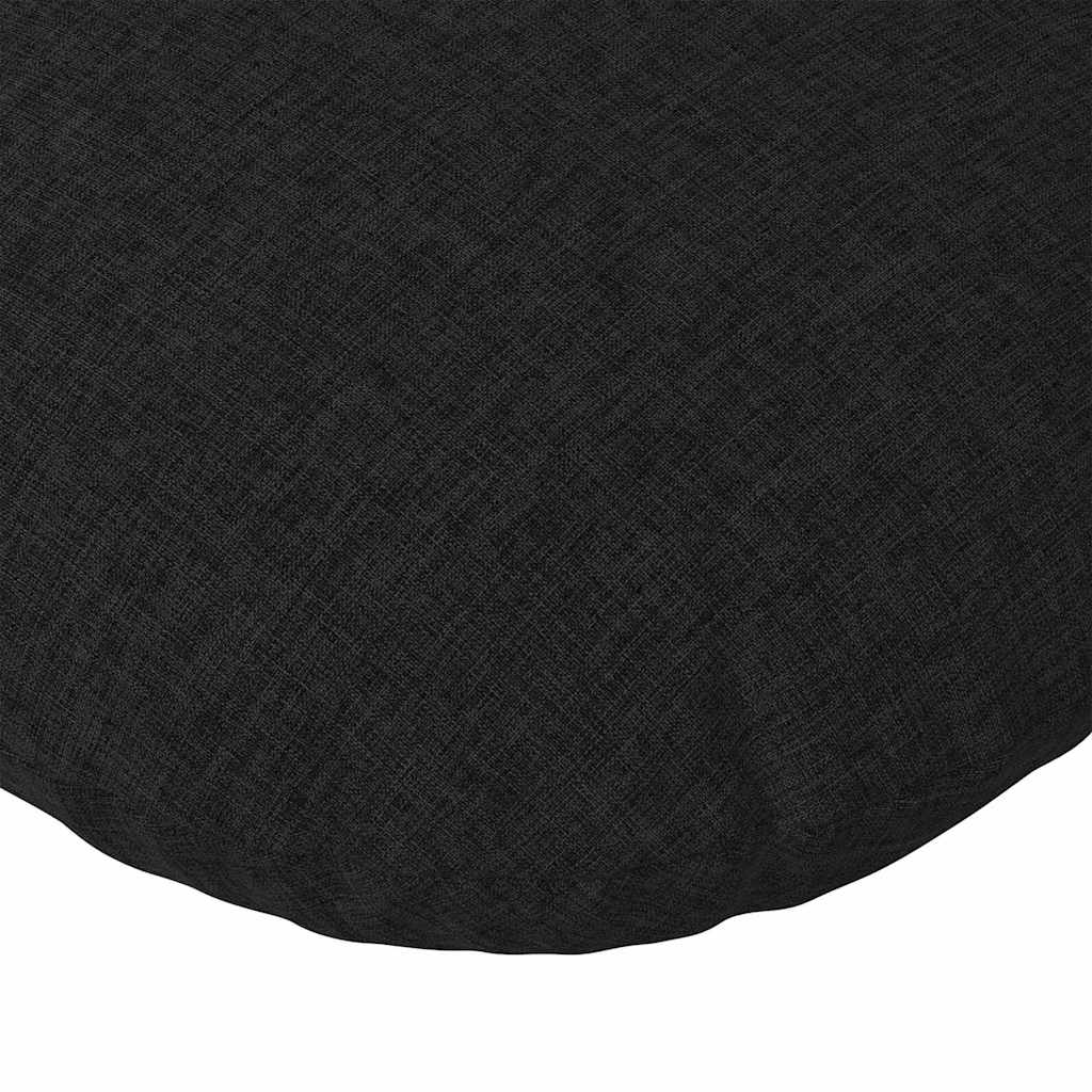 Zitkussens 2 pcs Zwart Ø40 x 13 cm Stof