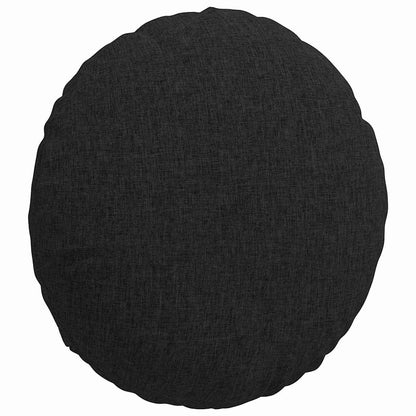 Zitkussens 2 pcs Zwart Ø40 x 13 cm Stof