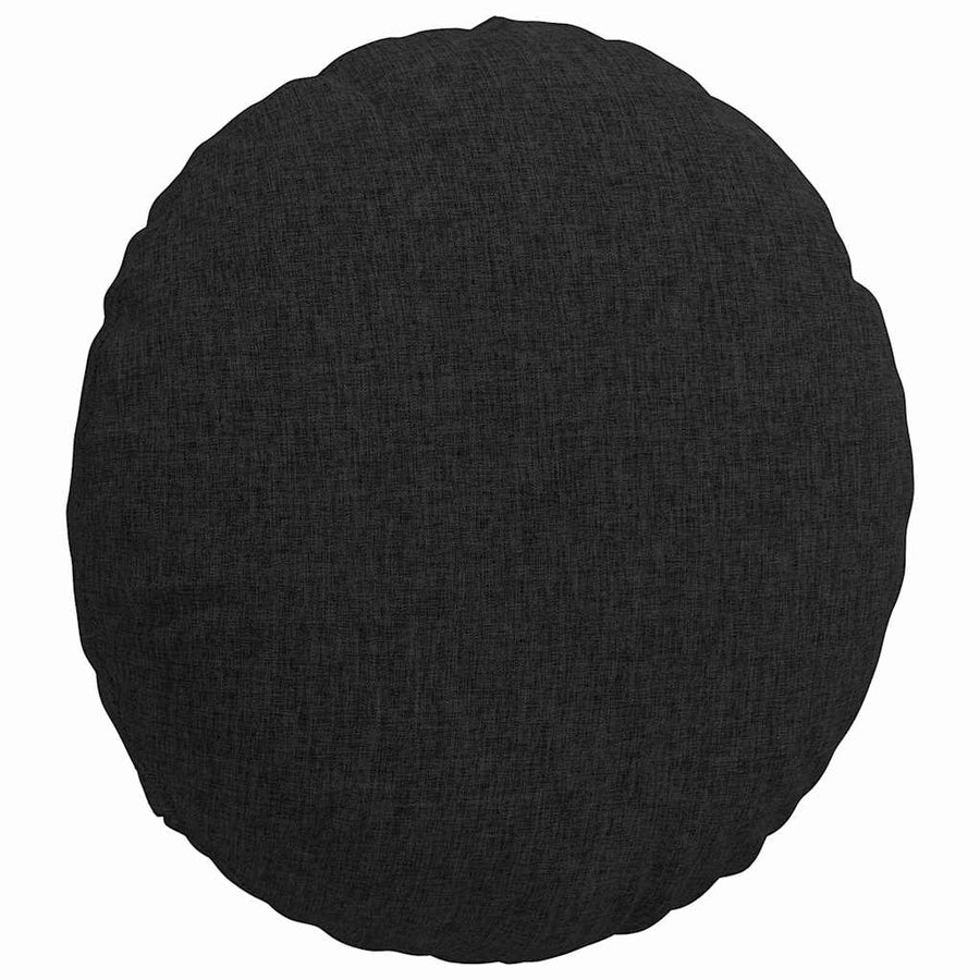 Zitkussens 2 pcs Zwart Ø40 x 13 cm Stof