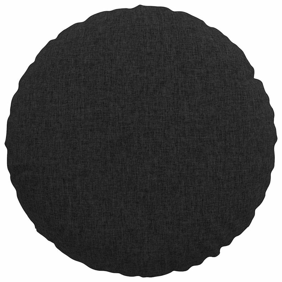 Zitkussens 2 pcs Zwart Ø40 x 13 cm Stof