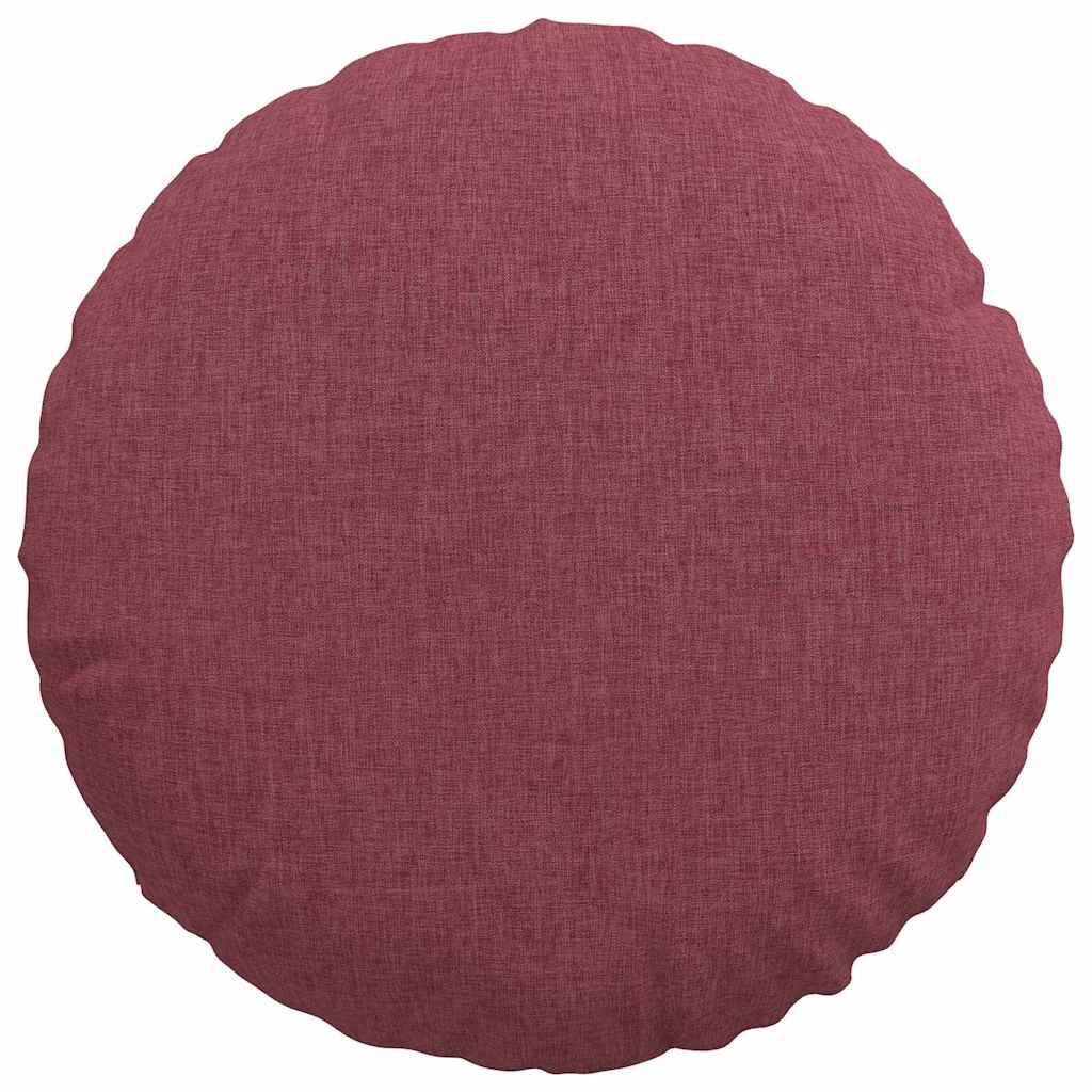 Zitkussens 2 pcs Wijnrood Ø40 x 13 cm Stof