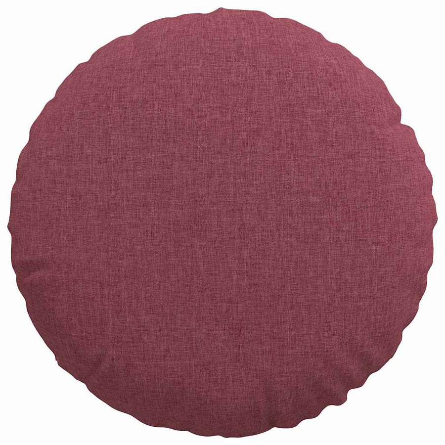 Zitkussens 2 pcs Wijnrood Ø40 x 13 cm Stof