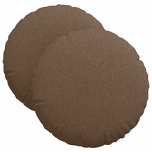 Zitkussens 2 pcs Bruin Ø40 x 13 cm Stof