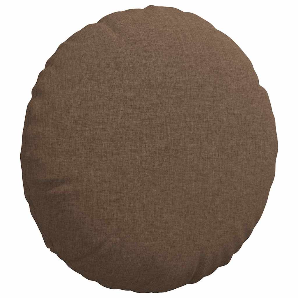 Zitkussens 2 pcs Bruin Ø40 x 13 cm Stof
